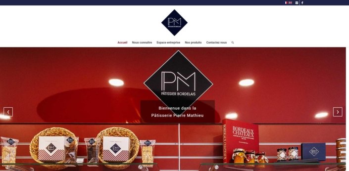 site de PM Pâtissier Bordelais